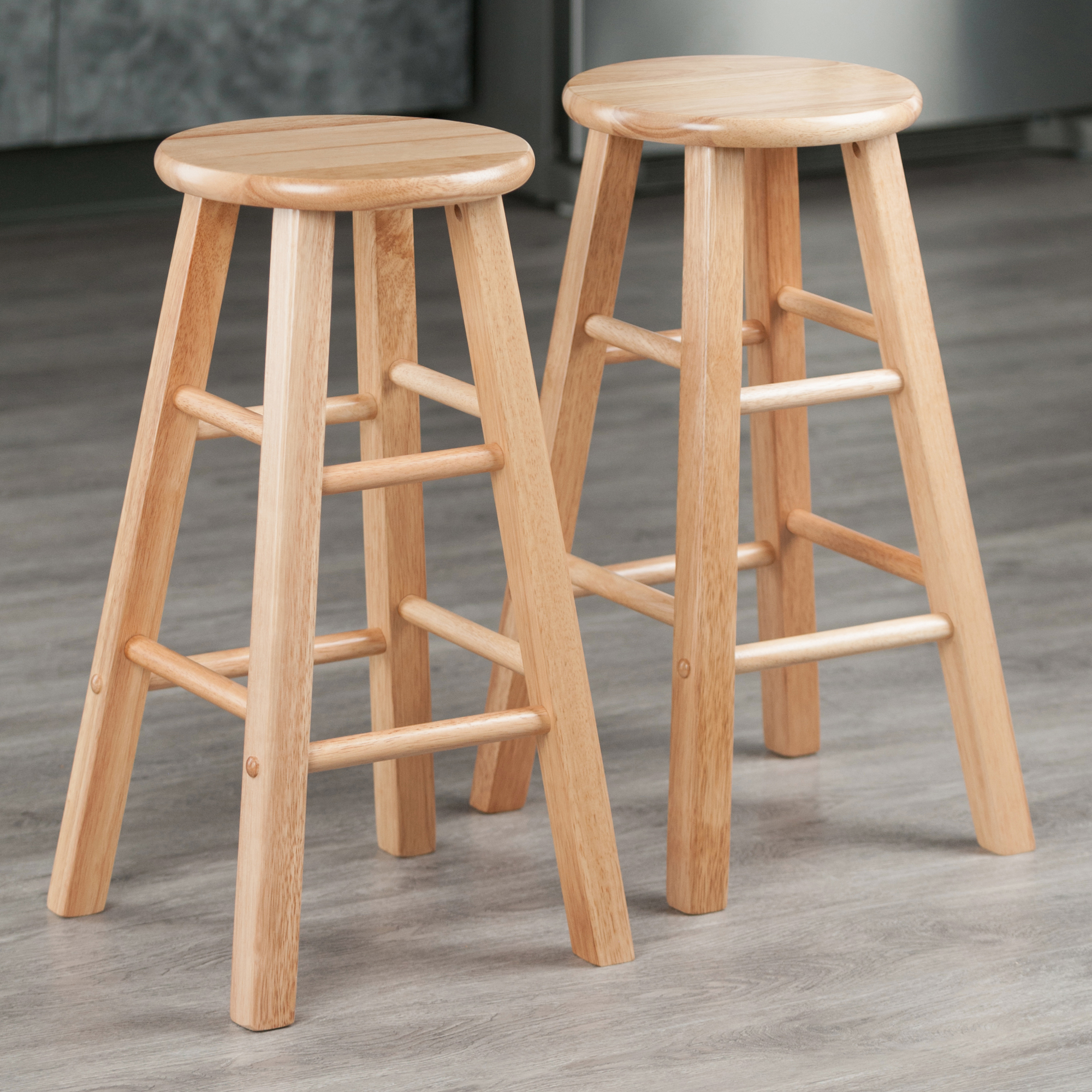 Winsome Wood Element 2-Piece Counter Stools, Natural Finish - image 2 of 8