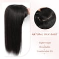 thumbnail image 3 of Hair Toppers for Women with Bangs 6.5"x6.5" Large Coverage, Realistic Scalp Hairs Pieces for Women with Thinning Hairs Synthetic Hairs Topper Wiglets Add Hair Volume 16inch, 3 of 6