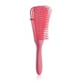thumbnail image 1 of Cepillo desenredante con diseño curvo de ocho garras para eliminar suavemente los enredos y lograr un peinado versátil (rosa)., 1 of 5