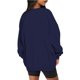 thumbnail image 4 of Puntoco moda mujer manga larga cuello redondo sudadera suelta blusa sólida tops Puntoco Puntoco-4461, 4 of 6