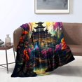 thumbnail image 1 of Blanket ，Colorful At Czestochowa Monastery Print Blanket，Soft Cozy Throw, 1 of 4