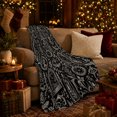 thumbnail image 3 of decorative motif Victorian ornate motif Moon Curiosity, Mystical Celestial Art Scene, Warm Flannel Blanket for Living Room and Bedroom, Celestial Art Lovers Housewarming Gift, Celestial Home Decor, 3 of 9