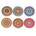 thumbnail image 2 of Posavasos de Mandala en 3D de cerámica almohadillas de taza de regalos de cumpleaños de bienvenida Decoración de del comedor estilo 1, 2 of 8