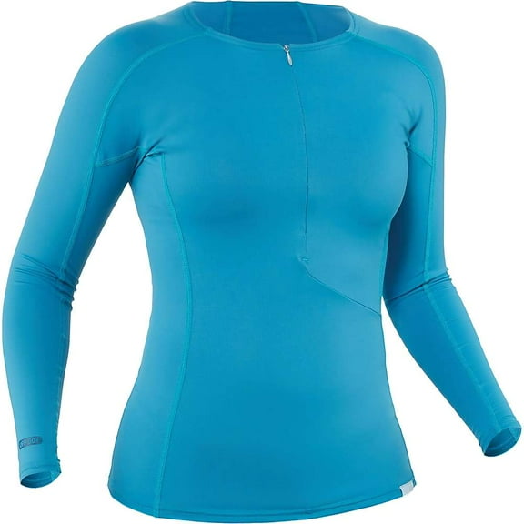 NRS Women's H2Core Rashguard Long-Sleeve Shirt Color: Fjord, Size: L