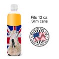 thumbnail image 4 of Wheaten Terrier Soft Coated with English Union Jack British Flag Ultra Hugger for slim cans, 4 of 6