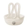 thumbnail image 2 of XINGXIANG Easter Basket Bunny Shaped Storage Basket, Rope Woven Organizer Basket for Keys, Jewelry, Small Items, Cute Holiday Desktop Catchall, Festive Home Decor(White), 2 of 7