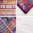 thumbnail image 4 of LHSHID 80th Birthday Gifts for Women Blanket 80th Birthday Gifts Ideas 80th Birthday Decorations 80 Year Old Birthday Gifts for Women Birthday Gifts Throw Blanket 60"x80", 4 of 7