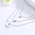 thumbnail image 1 of 14K White Gold Star Heart & Moon Necklace, 1 of 4