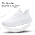 thumbnail image 2 of Zapatillas de tenis ligeras WYGRQBN para mujer, blancas, 2 of 7