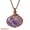 Amethyst (Bronze), variant on Halloween Copper Wire Wrapped Crystal Pumpkin Necklace Pendant Autumn Jewelry-Amethyst (Gold)