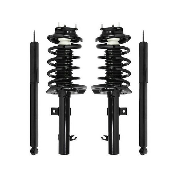 Front and Rear Suspension Strut and Shock Absorber Assembly Kit - Compatible with 2006 - 2011 Ford Focus 2007 2008 2009 2010
