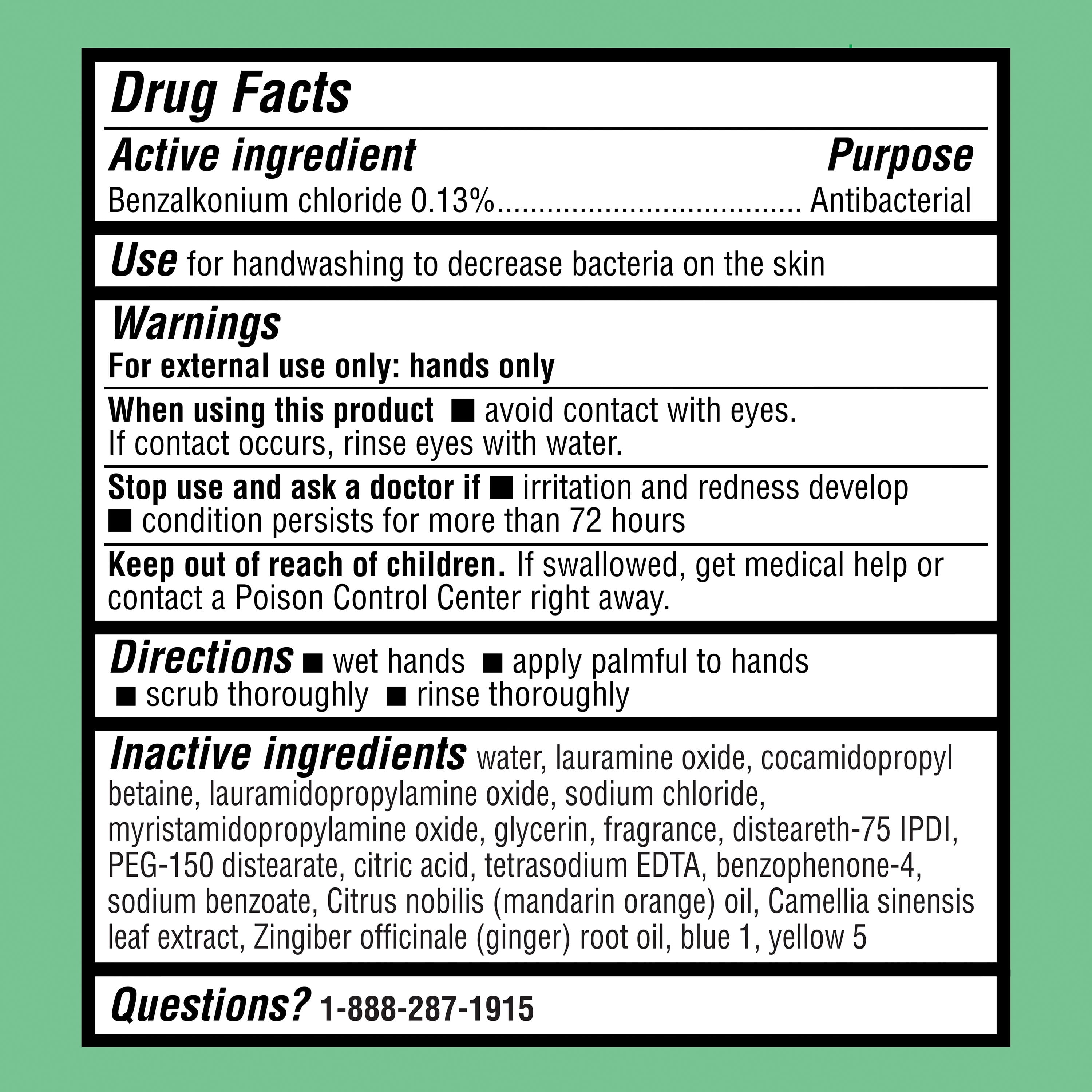 Equate Antibacterial Liquid Hand Soap Refill, Citrus, 50 fl oz