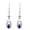 Blue, variant on Vintage Style Ornamental Blue Lapis Lazuli Teardrops Inlays Dangle Earrings
