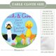 thumbnail image 2 of Pato y Ganso-theme Fitted Round Tablecloths Elastic Edged Table Covers Waterproof Table Cloth for Kitchen Holiday Party Tables Decor 150cm, 2 of 6