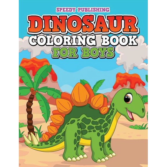 Dinosaur Coloring Book For Boys, (Paperback)