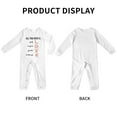 thumbnail image 2 of All You Need ls Love Math Equations Baby Infant Bodysuit Long Sleeve Footed Romper Unisex 0-24 Months, 2 of 4