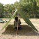 thumbnail image 3 of Impermeable Carpa Lona Hoja Basha Rain Cover Camping Refugio Senderismo UNA Cola Carpa de camuflaje a prueba de agua, 3 of 8