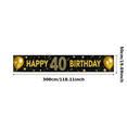 thumbnail image 2 of Glamorous Glittery Gold Happy 40 Birthday Banner Party Decoration Backdrop Background Photo Props for Birthday Celebrations Party Supplies Festive Decorations Event Decor, 2 of 6