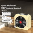 thumbnail image 5 of Altavoz Retro Bluetooth 5.3, Estilo Fonógrafo del Siglo XVIII, Sonido Estéreo de 360°, Disco de Vinilo, Color, 5 of 5