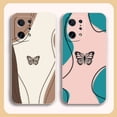 thumbnail image 5 of Case For OPPO FIND X6 X3 REALME X7 X50 RENO 2 4Z 4 6 Lite 5Z 5F 4G 5G PRO Liquid Silicone Case Beautiful Butterfly, 5 of 5