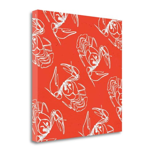 Tangletown Fine Art 'Lobster Pattern' Graphic Art Print on Canvas