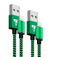 thumbnail image 3 of Aioneus USB A to Lightning Cable (MFI Certified), 2 Pack 1.5 FT Nylon Braided Charger Cable, Charger Cord Compatible with iPhone 13/12/11 Pro/11/XS MAX/XR/8/7/6s/6/5S/SE, 3 of 8