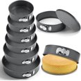 thumbnail image 2 of Nonstick Springform Cake Pan Set 6 Sizes (7 8 9 9.5 10 11 Inch) Leakproof Cheesecake Pans with Removable Bottom for Baking Pizza Quiche$$Home Decor, Kitchen, & Other, 2 of 7