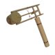 thumbnail image 2 of Ráfaga de manos de bambú, castaño giratorio manual, educación musical con mango largo, cáscaras de bambú de instrumentos tempranos, 2 of 8