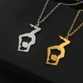thumbnail image 5 of Inspirational Gymnast Pendant Necklace Ballet Ballerina Sports Dance Solo USA Gymnastics Choker Team Jewelry Woman Coach Daughter, 5 of 13