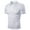 White, variant on Nnhblu Men Short Sleeve Polyester Turndown collar Casual Casual Shirts Gray L