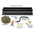 thumbnail image 2 of 24" Heavy-Duty Dual Row Gas Burner with Connection Kit for Vented LP Gas Fireplace, 2 of 10