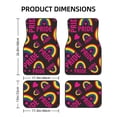 thumbnail image 2 of LAKIMCT Lesbian Words Car Mats, Neoprene Front Rear Floor Mats for Cars, Waterproof Anti-Slip Car Floor Mats Full Set, Universal(4 Pcs), 2 of 6
