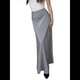 thumbnail image 1 of Faldas Largas de Satén con Cintura Alta y Cremallera Oculta para Mujer Gris M, 1 of 6