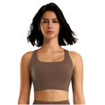 thumbnail image 2 of Women's Sports Bras Sports Fitness Bra Yoga Running Bra Dry Wicking Bra Sports Bras for Women Khaki M, 2 of 3