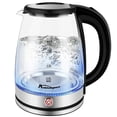 thumbnail image 1 of Electric Kettle Keep Warm, 1.8L Glass Tea Kettle, Hot Water Boiler With LED Light, Auto Shut-Off &amp; Boil Dry Protection, Stainless Steel, 1 of 8