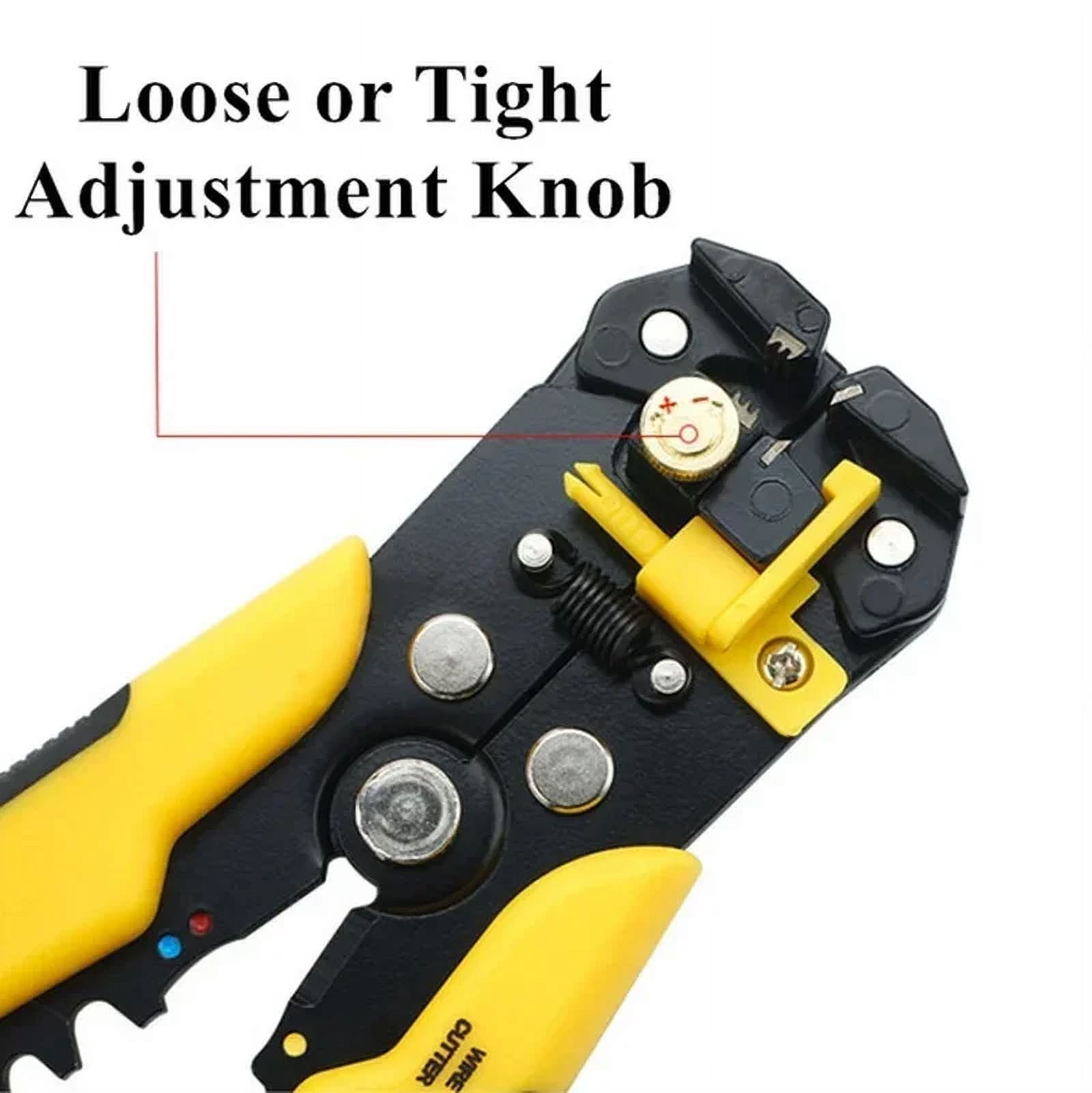 Automatic Wire Stripper & Crimper Tool，Multi-Functional, Adjustable 0.2-6.0mm² Stripping, 10-22AWG Crimping, Ergonomic Grip for Electrical DIY/Pro Use