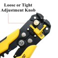thumbnail image 2 of Automatic Wire Stripper & Crimper Tool，Multi-Functional, Adjustable 0.2-6.0mm² Stripping, 10-22AWG Crimping, Ergonomic Grip for Electrical DIY/Pro Use, 2 of 4