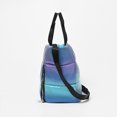 thumbnail image 4 of Large Capacity Fitness Bag Gym Bag Travel Bag PU Leather Luggage Bag, 4 of 17