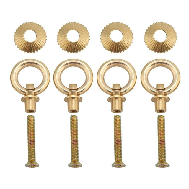 Greensen 4pcs/pack Mini Simple Vintage Pull Rings Cosmetic Case Jewelry Box Attachment Handle,Drawer Pull,Pull Ring