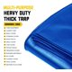 thumbnail image 5 of Core Tarps - Lona de poliéster de 20 mil, resistente al agua, resistente a los rayos UV, a prueba de desgarros y desgarros, con bordes reforzados para techo, camping, patio, piscina, barco (azul, 8 pi, 5 of 5