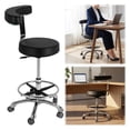 thumbnail image 4 of golytefs Medical Stool with Wheels And Backrest Height Adjustable Rolling Stool Salon Shop Home And Medical Dental Assistant Chair (with Foot Rest), 4 of 8