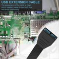 thumbnail image 2 of Cable adaptador de extensión interno mini USB 3.0 de 19/20 pines, 2 unidades, pequeño, cable de extensión USB de 20 pines, color negro, 2 of 5