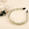 thumbnail image 5 of Unique Bargains Rhinestone Pearl Wrap Fabric Headband Faux Pearl Headband Women Hairband Khaki, 5 of 7