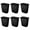 Black, variant on Sterilite Rectangle Wastebasket 5.5 Gal Open Top Trash Bin, 24 Pack, White