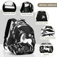 thumbnail image 4 of ALAZA Unicorn Flowers-i1 School Backpack Elementary Bag Bookbag Travel Rucksack, 4 of 6