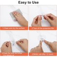 thumbnail image 6 of Bxaolu Adhesive Hooks for Hanging Heavy Duty, Wall Hooks Self Adhesive Towel Coat Hooks Waterproof Transparent Hook for Bathroom Shower Kitchen Keys, 5 Pack, 6 of 8