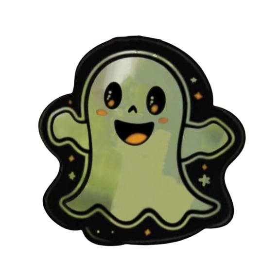 Sylvtty Halloween Car Rearview Mirror Charm Cartoon Bat/Cat/Ghost/Witch Acrylic Pendant 2D Flat Auto Interior Accessories for Cat Backpack Phone