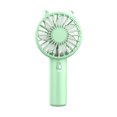 thumbnail image 2 of Leeye Portable Handheld Fan USB Rechargeable Mini Personal Cooling Fan 5 Speeds Brushless Motor Quiet Desk Fan for Travel Office Home, Green, 2 of 6