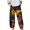 Yellow, variant on Fesfesfes Women Pant Printing Ankle-Length Pants Pokets Casual Elastic Trousers Long Harem Pant