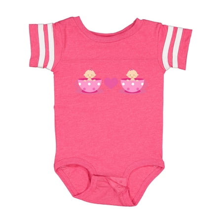 

Inktastic Tea Cup Twin Girls Gift Baby Girl Bodysuit